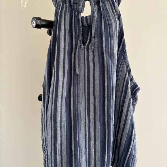 a.n.a Blue and White Halter Top - Picture 4 of 5